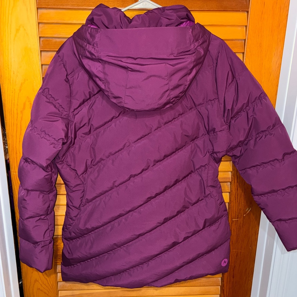 Marmot Val D’sere Down Jacket, 700 fill, magenta - womens size large - Picture 8 of 14